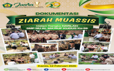 Ziarah Muassis Dalam Rangka Harlah SMP NU Al Ma'ruf Kudus